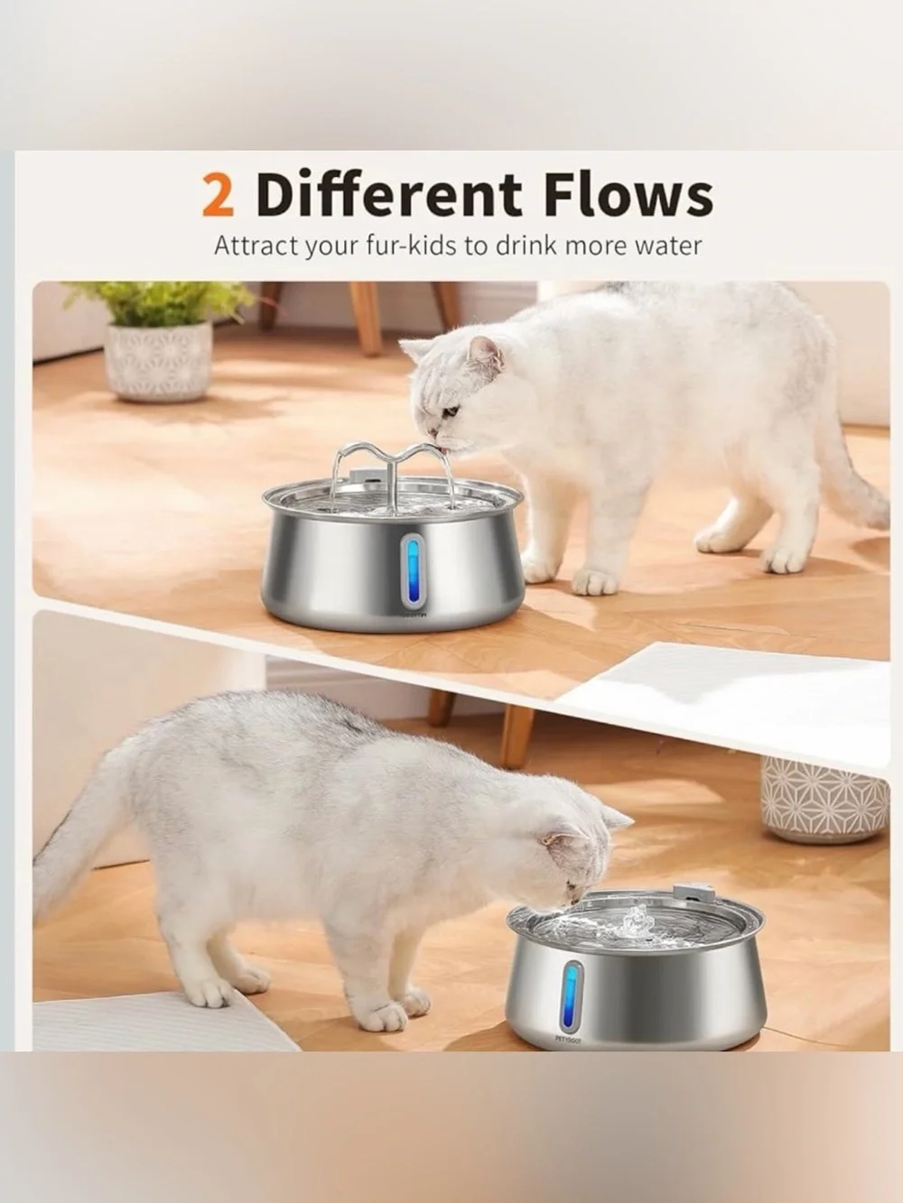 🐶🐱🐾💧 Stainless Steel Pet Water Fountain – 135oz / 4L